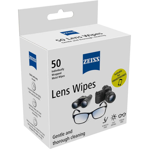 Zeiss Lens Wipes 50 Pack
