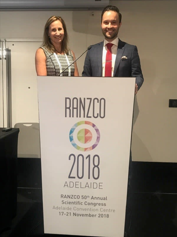 Jennie at RANZCO, Adelaide 2018 – Tasmanian Eye Institute